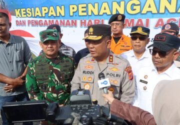 Kapolda Aceh dan Kasdam IM Pimpin Apel Gelar Pasukan Pengamanan HDA