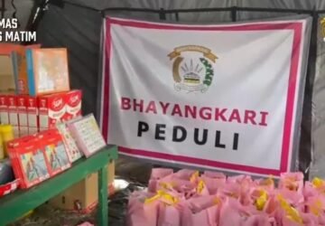 Bhayangkari Peduli Salurkan Bantuan dan Trauma Healing bagi Warga Terdampak Gempa
