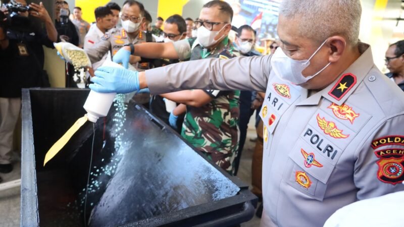 Juli-Agustus 2026, Polda Aceh Musnahkan 2.538 Pcs Cartridge Vape Mengandung Etomidate