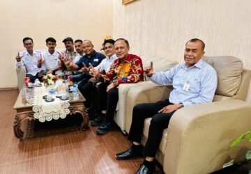 Bangun Sinergi, SMSI Aceh Besar Sambangi Bank Aceh Syariah Jantho