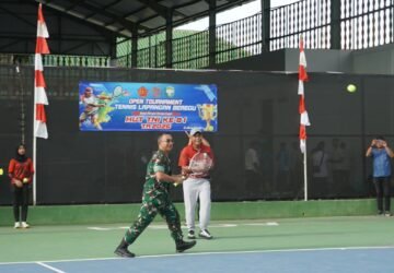 Pangdam IM Buka Open Tournament Tenis Piala Panglima TNI, 24 Tim Siap Bersaing