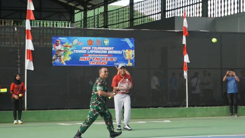Pangdam IM Buka Open Tournament Tenis Piala Panglima TNI, 24 Tim Siap Bersaing