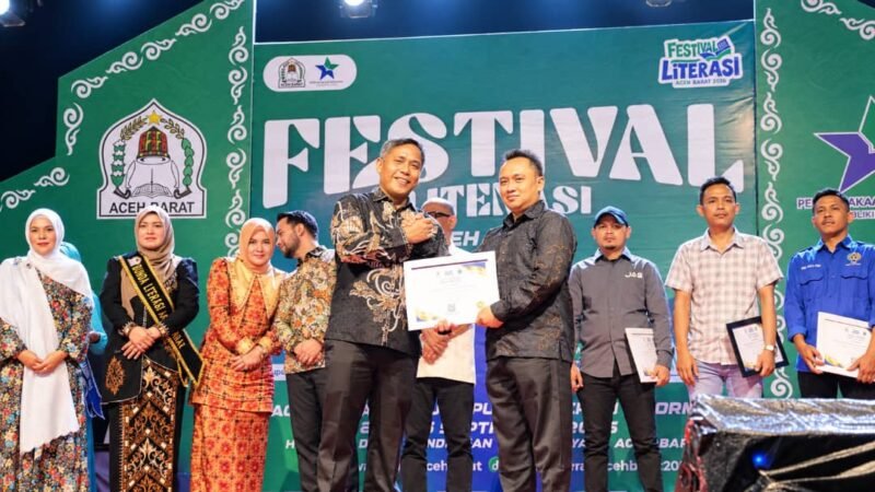 Apresiasi Pekan Literasi: SMSI Aceh Barat Terima Penghargaan Pegiat Literasi