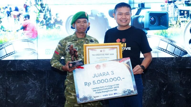 Juara 3 Nasional! Fotografer TNI dari Kodam Iskandar Muda Ukir Prestasi di HUT Ke-81 TNI