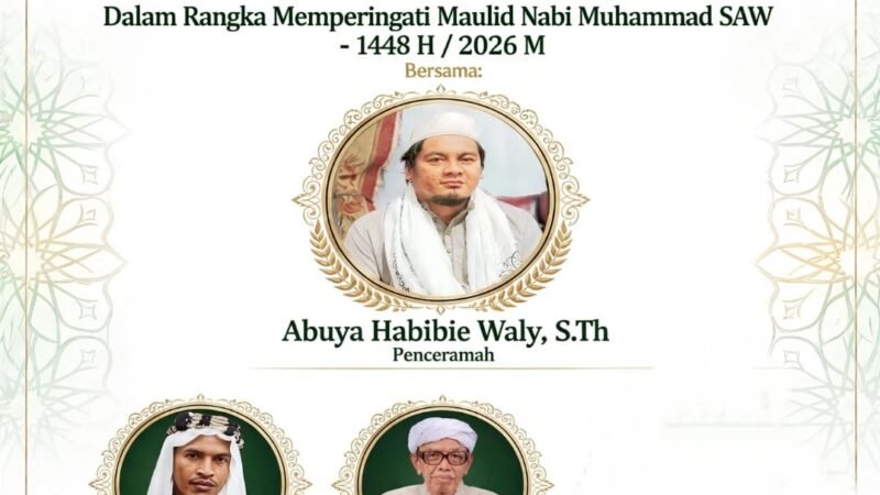 Ayo Hadiri! Maulid Nabi di Gampong Jruek Bak Kreh Hadirkan Abuya Habibie Waly Minggu Malam Ini