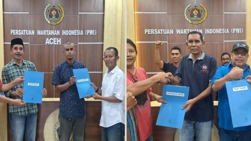 Hari Pertama Pendaftaran, Saman dan Petahana Nasir Nurdin Resmi Mendaftar Bursa Ketua PWI Aceh