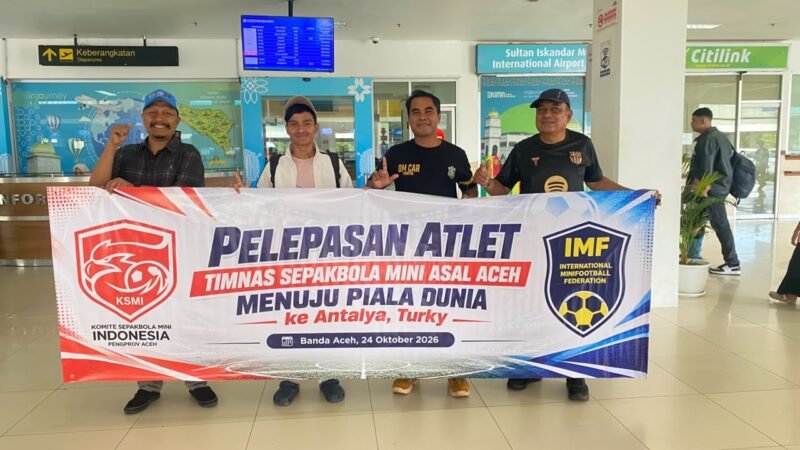 Tiga Atlet Aceh Lolos Timnas Minifootball Piala Dunia Turki, Hanya Tifatul Berangkat