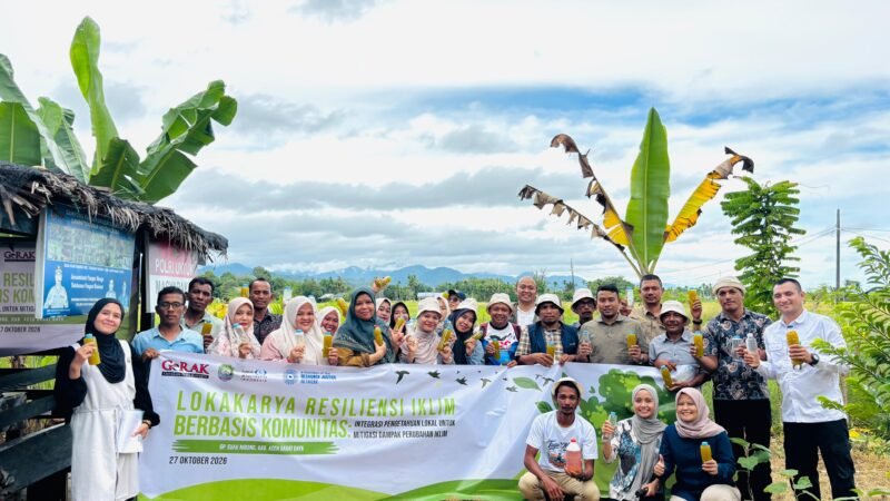 GeRAK Aceh Perkuat Ketahanan Iklim Berbasis Komunitas di Abdya